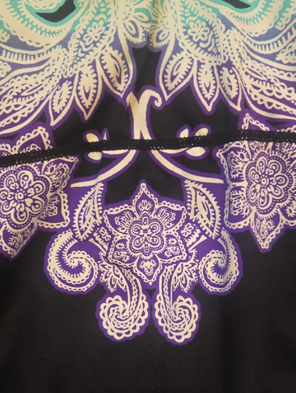 Athleta Black Floral Print Tankini Top - Picture 2 of 7